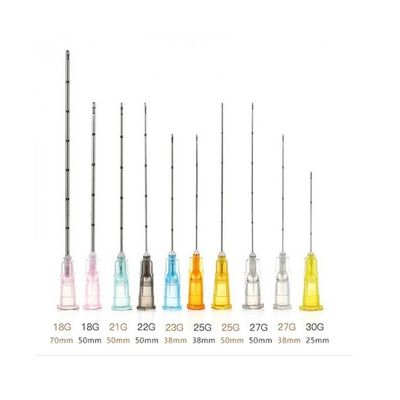 50mm 70mmの鈍い端のCannulaの注射可能な皮膚注入口のCannulas 21g