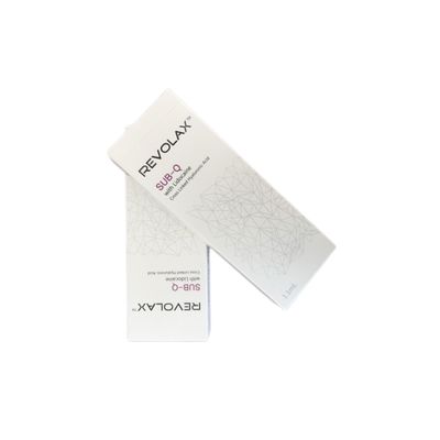 ヒアルロン酸配合レボラックスダーマルフィラー、持続期間6～12ヶ月、賞味期限2年、シリンジ包装