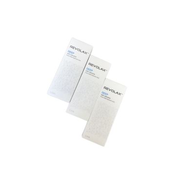 ヒアルロン酸配合レボラックスダーマルフィラー、持続期間6～12ヶ月、賞味期限2年、シリンジ包装