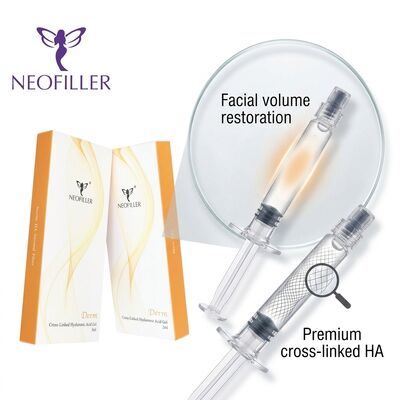 1ml ヒアルロン酸 皮膚充填剤 8〜15ヶ月持続時間と生物互換性のあるクロスリンクヒアルロン酸