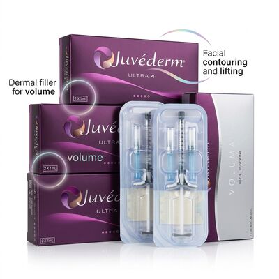 12〜18ヶ月まで Juvederm Dermal Filler 1ml 2注射器 送料 DHL UPS FEDEX 長持ちする顔改善剤