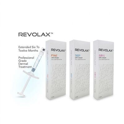 ファインディープサブQ Revolaxダーマルフィラー 高い生体適合性 注入深さに適しています 真皮中深部から深部まで 皮膚の輪郭を強化します