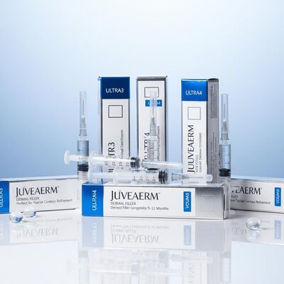 顔面注射 Juvederm ダーマルフィラー寿命 9-12 ヶ月 Ultra3 Ultra4 ボリューム顔の輪郭の洗練に最適