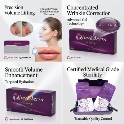 Juvederm Voluma 頬フィルラー 交叉リンク ヒアルロン酸 皮膚フィルラー 顔の中部ボリュームリフト