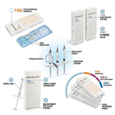 レボラックス 精細皮膚充填剤 モノファジック ヒアルロン酸充填剤 1.1ml クローの足の精細線矯正用