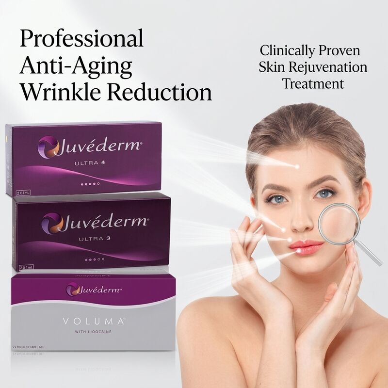 顔面注射 Juvederm ダーマルフィラー寿命 9-12 ヶ月 Ultra3 Ultra4 ボリューム顔の輪郭の洗練に最適